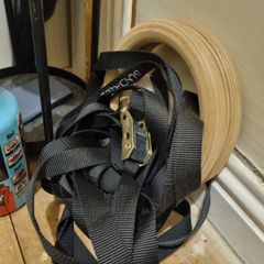 Sundried Wooden Gymnastic Rings with Door Strap