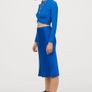 H&M midi satin skirt size 8 Image 2
