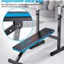 Adjustable Weight Bench with Dip Station Folding Heavy Duty Weight Lifting Bench Home Training Gym Multiuse Workout Bench Image 4