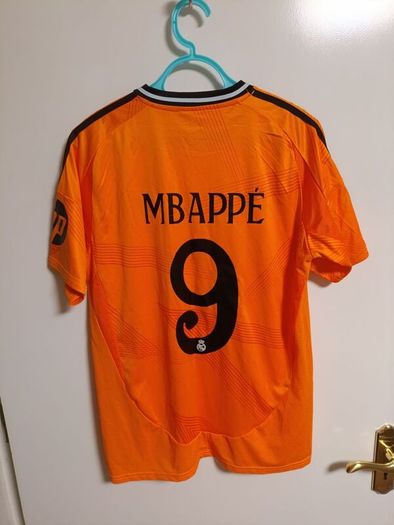 Real Madrid 2024 2025 Away Football Shirt #9 Mbappe Adidas Jersey Size L