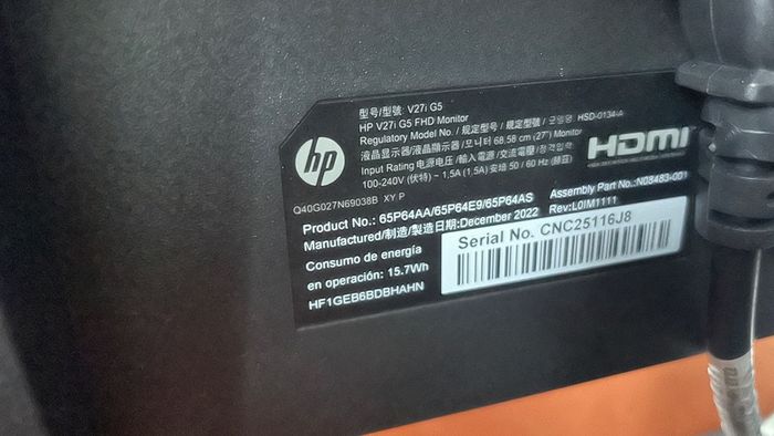 HP V27i FHD Monitor 27 inch