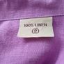 Lilac Heavy100%  Linen Long Top Size 18 Image 3