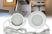 3W LED Dome light Car Interior Reading Lamp Alloy 12LED Ceiling Lamp For Caravan Camper Bus Boat with 2 meters Wire