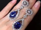 Drop Style Sapphire Earrings