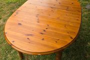 Very Solid 5Ft+ Oval Extendable Pine Kitchen Dining Table - Can Deliver