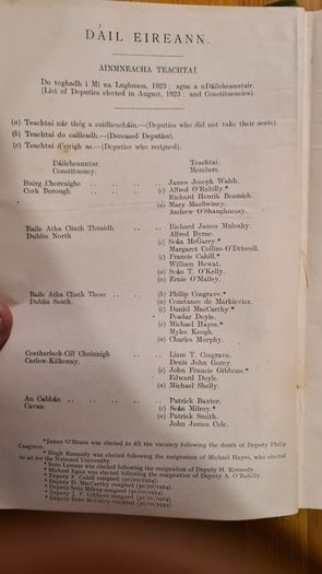 Dail Eireann Parliamentary Debates ( Official Reports) Volume 9  22nd October 1924 To 19th December 1924. Hardback In Good Condition.