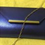 Blue clutch bag Image 2