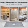 Shower Curb Kit, 1219x1524mm Shower Pan Kit with 50.8mm ABS Central Flange, Waterproof Membrane, Stainless Steel Grate, Image 5