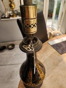 Vintage French oil lamp