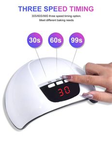 Professional Nail Dryer 18LEDS Infrared Sensor Manicure Nail Lamp for Quick Curing All UV Gel Nail Polish Nail Dryer Salon Tools