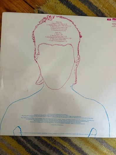 David Bowie vinyl lp. Irish pressing