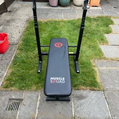 Exercise bench. Muscle squad.