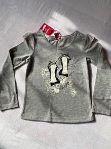 Brand new with tags Girl's Elegant Grey Long Sleeve Top