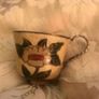 Floral brass tea set for four Image 4