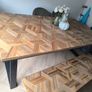 Large Wooden Dining Table & Matching Bench Image 4