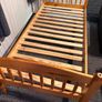 2 x Matching Solid Single Wooden Bed Frames - Can Deliver Image 2