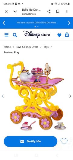 Disney Beauty & the Beast serving trolley