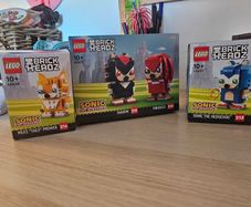 Unopened SONIC LEGO BRICKHEADS Full Collection - Tails, Shadow, Knuckles, Sonic