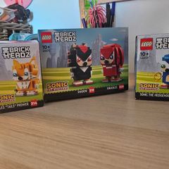 Unopened SONIC LEGO BRICKHEADS Full Collection - Tails, Shadow, Knuckles, Sonic