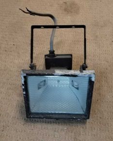 Halogen Flood Lamp - Can work independent as standalone or as a security light for, Gardens, Yards or other outside areas of your home