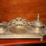 Brass inkwell (29cm x 12cm) Image 8