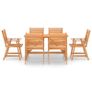 7 Piece Garden Dining Set Solid Acacia Wood Image 3