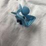 Blue flower hair claw clip Image 3