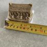 Decorative miniature of Irish cottage || made in Ireland || vintage solid brass on marble plinth. Image 3