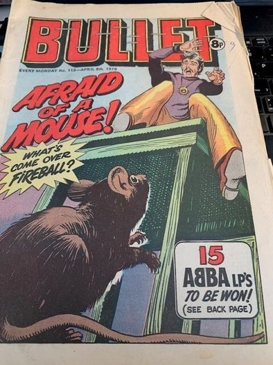 Bullet - UK Comics Issues 95, 108,112, 113,136 Dec 1977- Sept 16th 1978-DC Thompson
