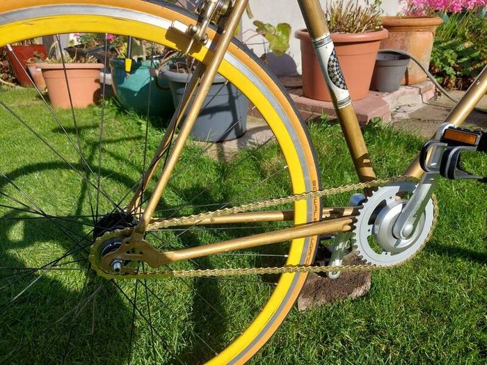 Vintage Puch rebuilt as fixie