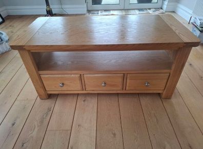 Solid Oak TV Unit