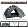 Cflity Camping Tent, 3 Man Instant Pop Up Tent Waterproof Three Layer Automatic Dome Tent, Large Lightweight 4 Seasons Tent Image 5
