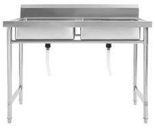 Kitchen Sink Double Basin Stainless Steel