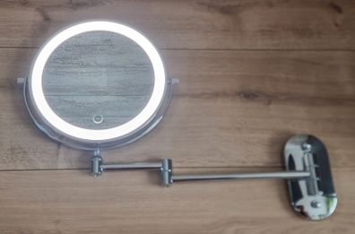 Makeup Cosmetic Vanity Mirror Bathroom Dressing Room Vanity Table Dual LED Battery USB Charging Black Chrome Brushed Vintage Gold