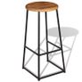 Bar Stools 2 pcs Solid Teak Wood Image 6