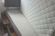 Single bed with two storage drawers