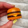McDonalds Happy Meal Wind Up Toy Tricky Trackers 1995 Big Mac approx. 3 cm. Used Please see photos Image 7