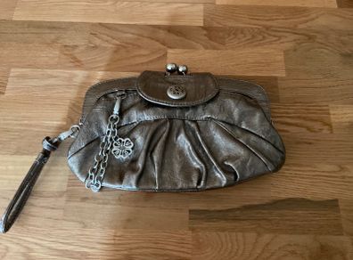 Silver metallic Mischa Barton Clutch Bag