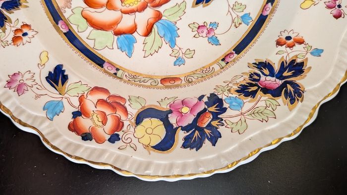 Vintage Mason's Ironstone Mandarin Oval Platter / Large Serving Dish