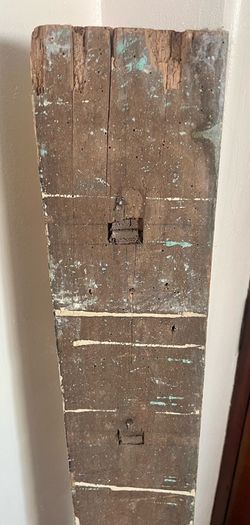 Antique Estate Made Vernacular pine Coat rack