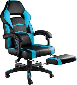 Computer Chair, Gaming Executive With Footrest Red