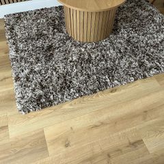Kukoon beige and white floor rug