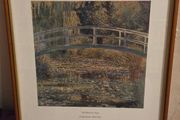 "The Water Lily Pond" Claude Monte - Framed Print