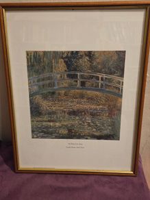 "The Water Lily Pond" Claude Monte - Framed Print