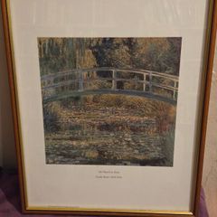 "The Water Lily Pond" Claude Monte - Framed Print