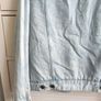 Topshop MOTO Light Wash Denim Sherpa Jacket UK 10 Image 9