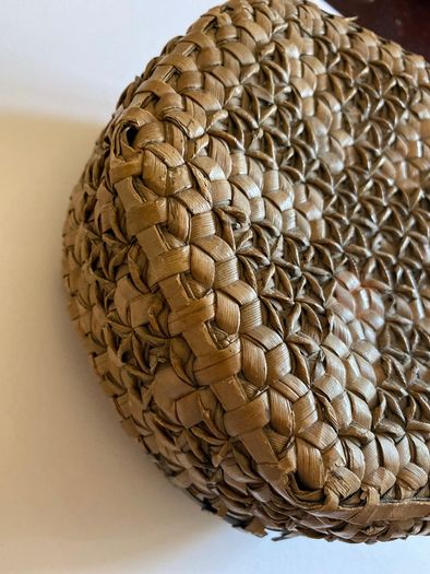 Edwardian woven needle basket/box
