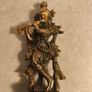Brass Krishna Idol playing flute Image 4