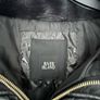 black quilted  jacket with fur hood from river island Image 2