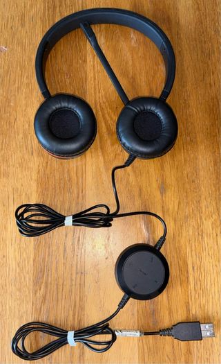 JABRA HSC016 Evolve 20 Stereo Noise Cancelling Wired Headset, Black